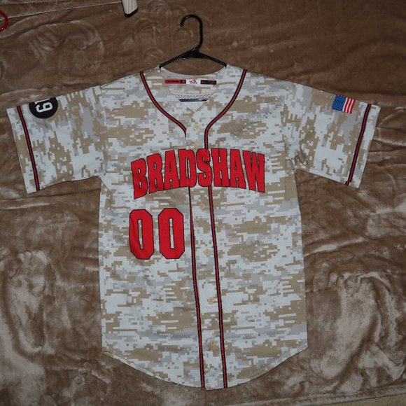 Baseball Jersey MLB #00 "Katherine" on Back "BRADSHAW" on Front - PRO SPHERE - Picture 1 of 11